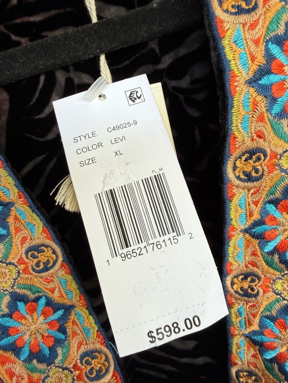 JOHNNY WAS MERHAWI KIMONO XL  $598 Amazing !!!! Oversized Reversible - Picture 3 of 6